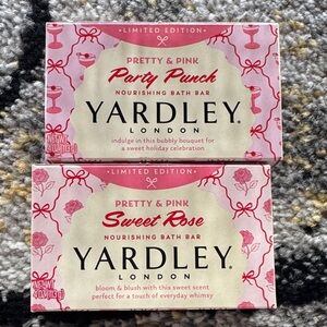 Yardley London Limited Edition Pretty & Pink Luxury Bath Bar Set NEW 🏷️